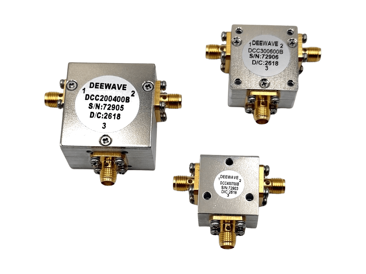 Deewave Coaxial Broadband Circulators 2-7 GHz | DCC200400B, DCC300600B, DCC400700B